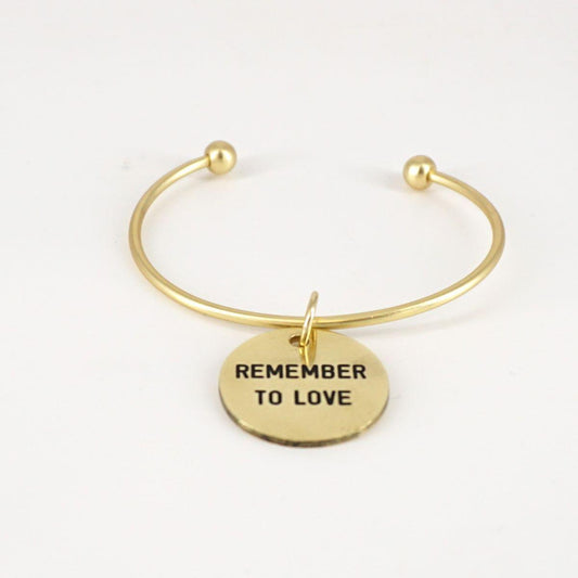 Bracciale medaglietta REMEMBER TO LOVE