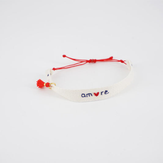 LOVE tassel bracelet