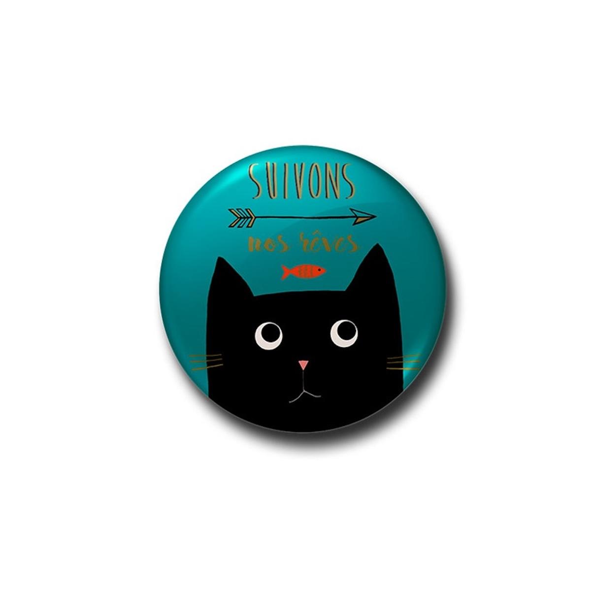Spilla gatto SUIVONS NOS REVES