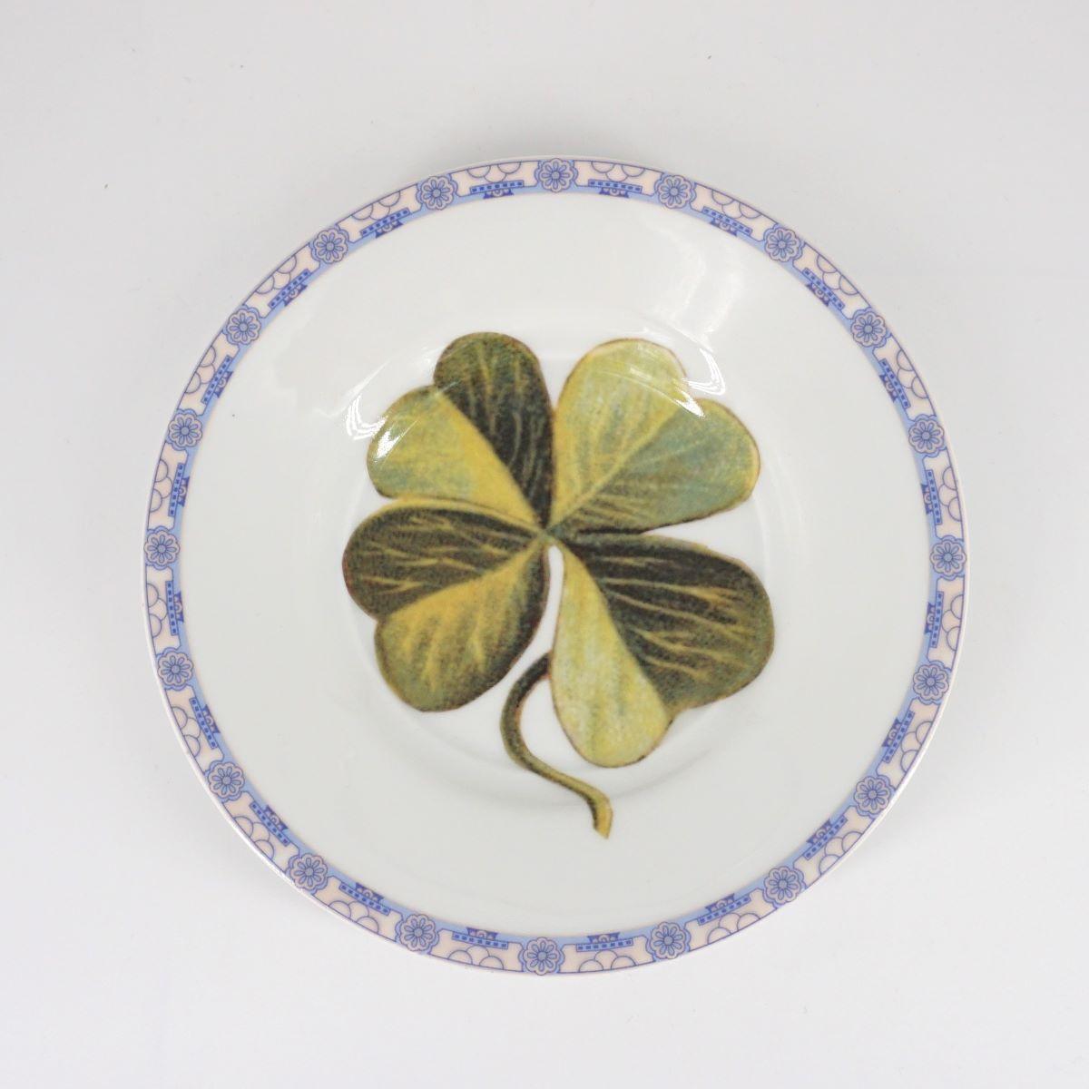 CLOVER LEAF TEA PLATE