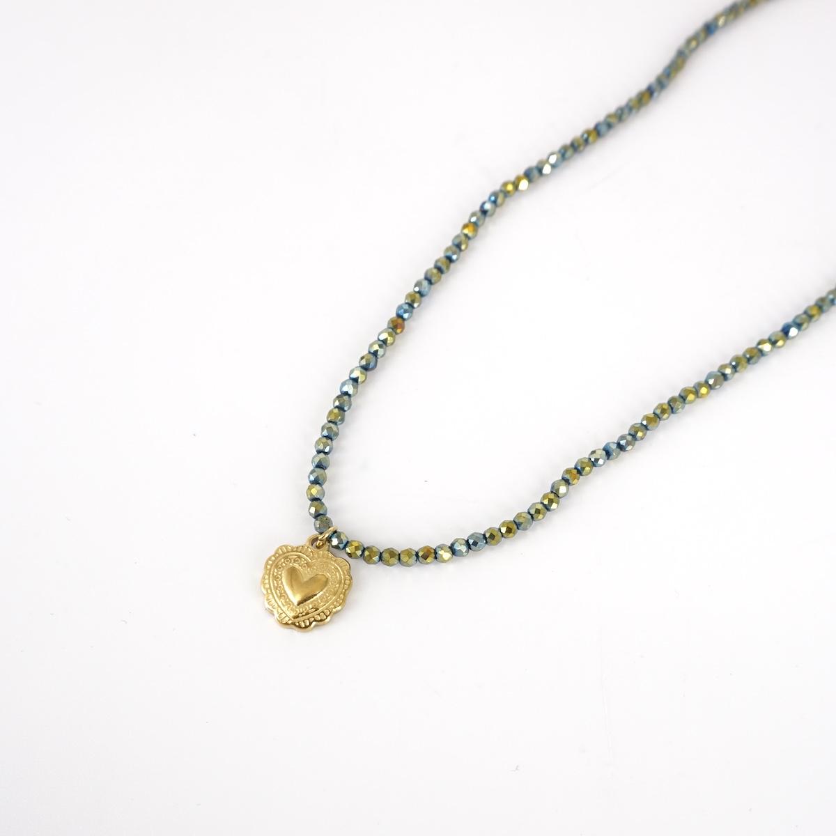 COLLANA EX VOTO CRISTALLI CANGIANTI