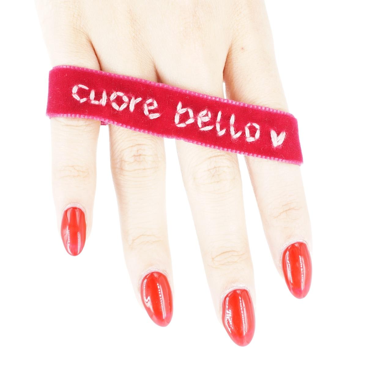 Bracciale in velluto CUORE BELLO BRACCIALE VELLUTO CUORE BELLO NOMADEA 