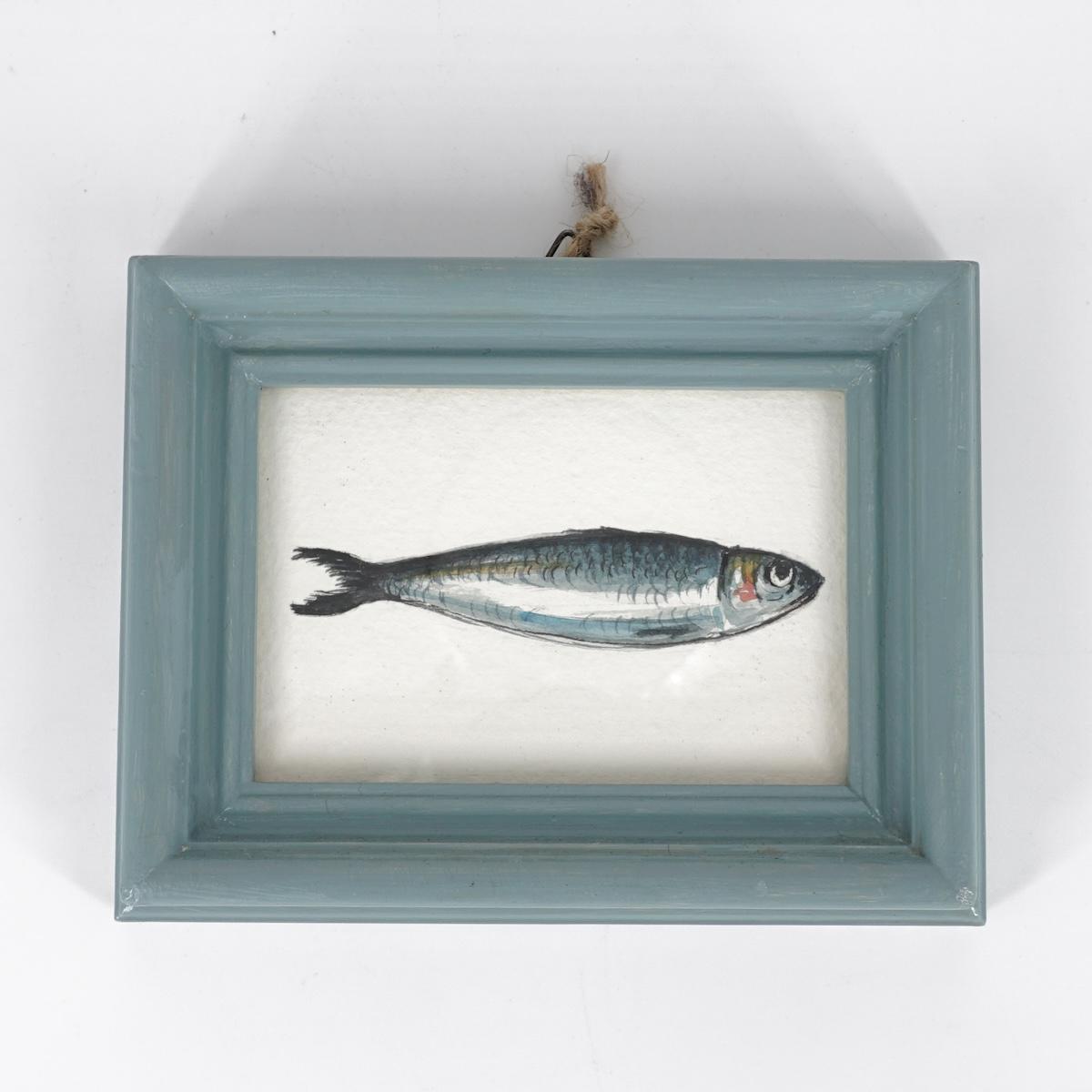 Quadretto SARDINA CORNICE RETTANGOLARE AZZURRA SARDINA CORNICE RETT AZZURRA  CATERINA BERTA 