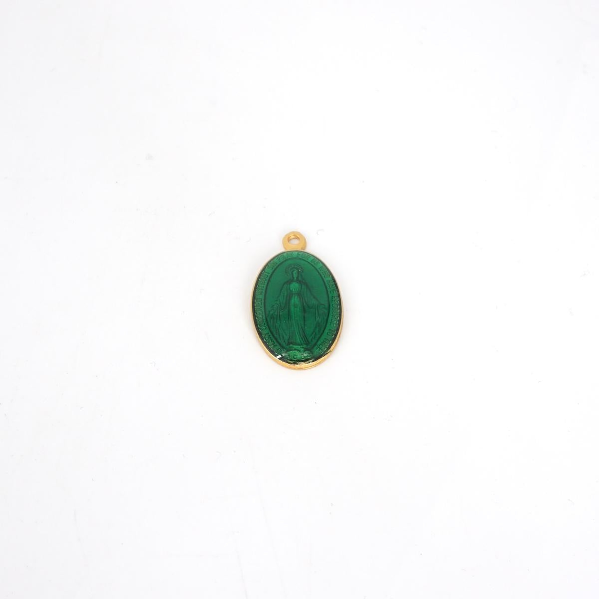 CHARM MADONNINA BIG VERDE CHARM MADONNINA BIG VERDE SCURO SOPHIE GIOIELLI 