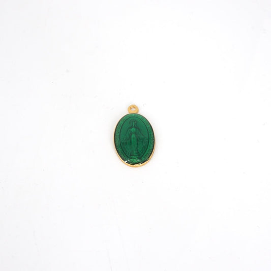 CHARM MADONNINA BIG VERDE CHARM MADONNINA BIG VERDE SCURO SOPHIE GIOIELLI 