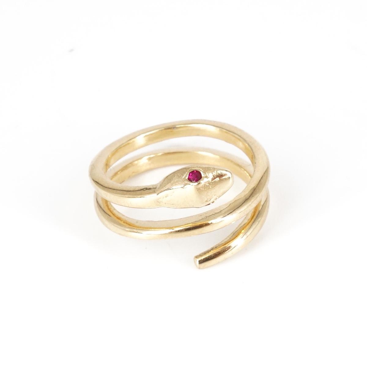 Red Snake Ring