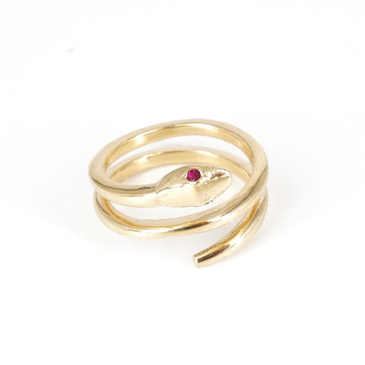 Red Snake Ring