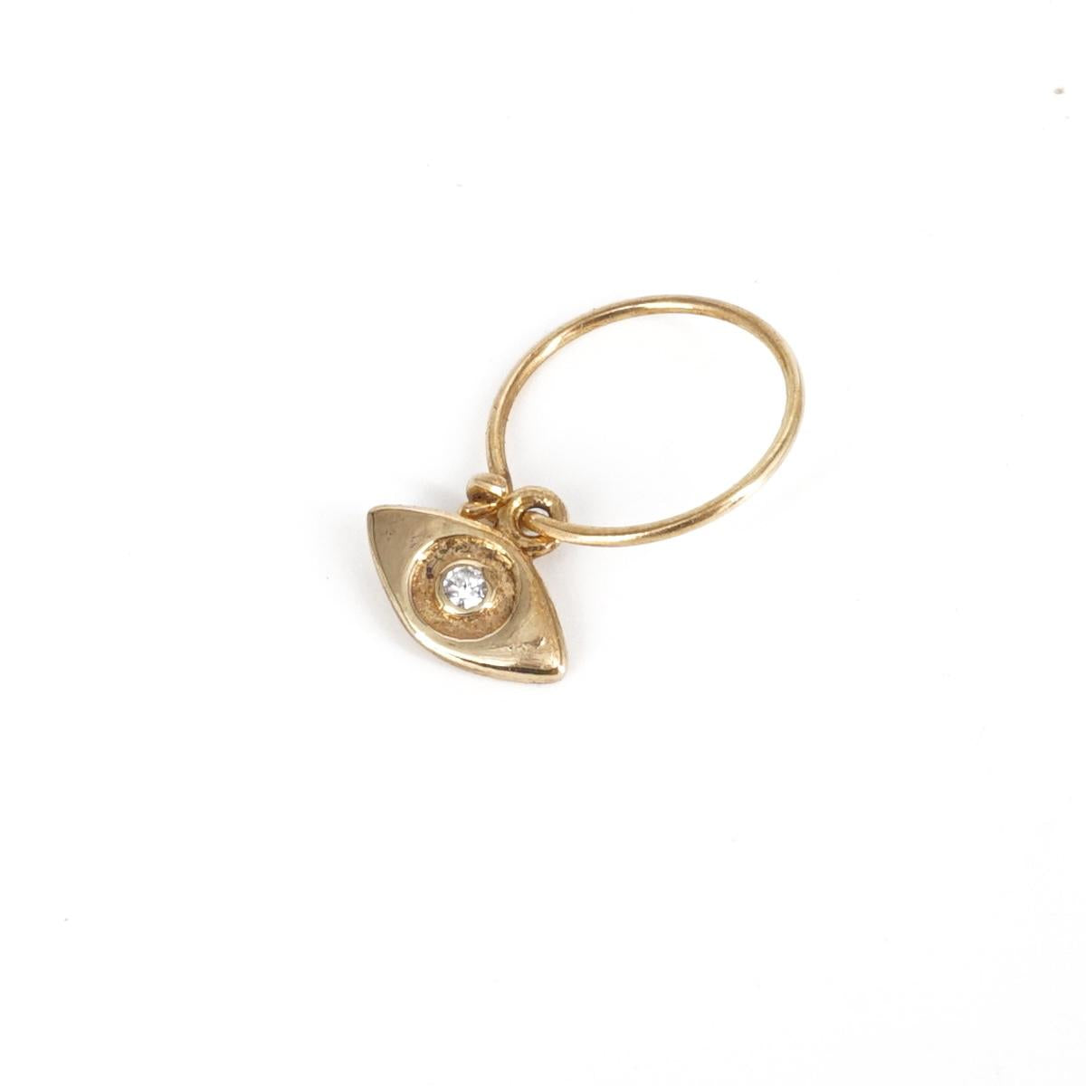 Niani MICRO MONO HOOP OCCHIO BIANCO