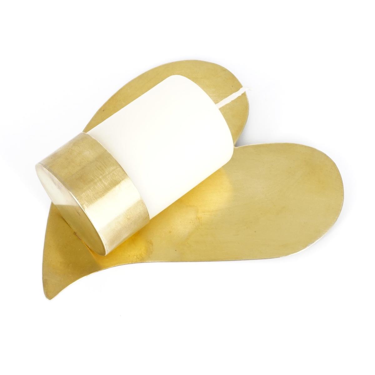 PORTACANDELE DA PARETE CUORE PIATTO PORTACANDELE DA PARETE CUORE PIATTO NICOLE 