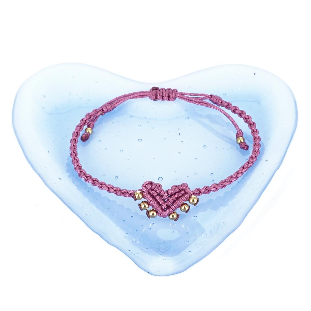Bracciale CUORE SACRO con borchie ROSA ANTICO BRACCIALE CUORE SACRO BORCHIE ROSA ANTICO NOMADEA 