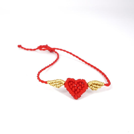 Red WINGED HEART Bracelet