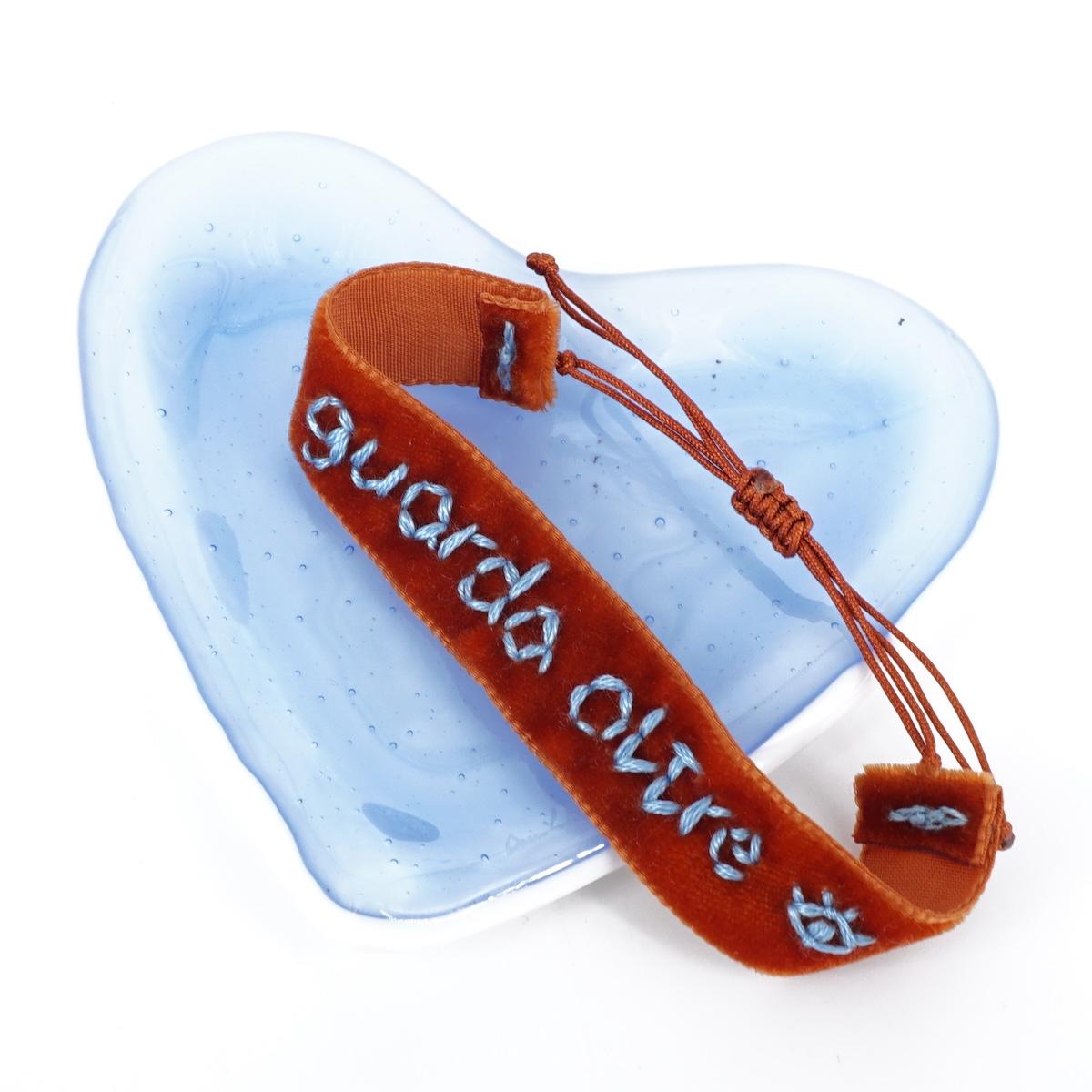 Bracciale in velluto GUARDA OLTRE BRACCIALE VELLUTO GUARDA OLTRE NOMADEA 