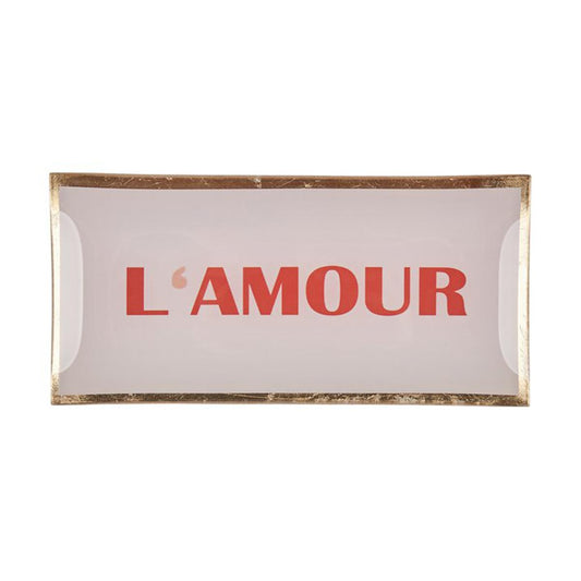 Vassoietto rettangolare L'AMOUR PIATTO RETTANGOLARE LUNGO LAMOUR GIFT COMPANY 