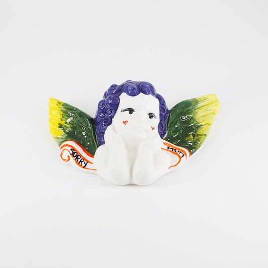 ZENJI CERAMICS ANGELO CAPELLI BLUSORRY MUM ALI VERDE/GIALLO