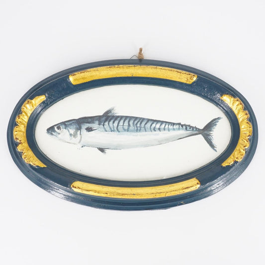 Quadretto SGOMBRO CORNICE OVALE BLU E ORO SGOMBRO CORNICE OVALE BLU E ORO  CATERINA BERTA 