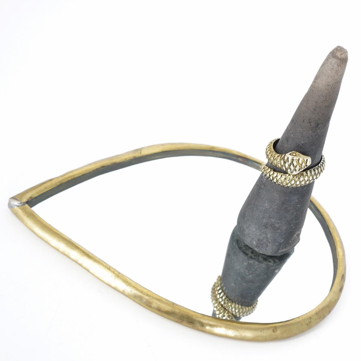 Anello SERPE PELLE in ottone ANELLO SERPE PELLE CHUNKY  MONDO E COLORI 