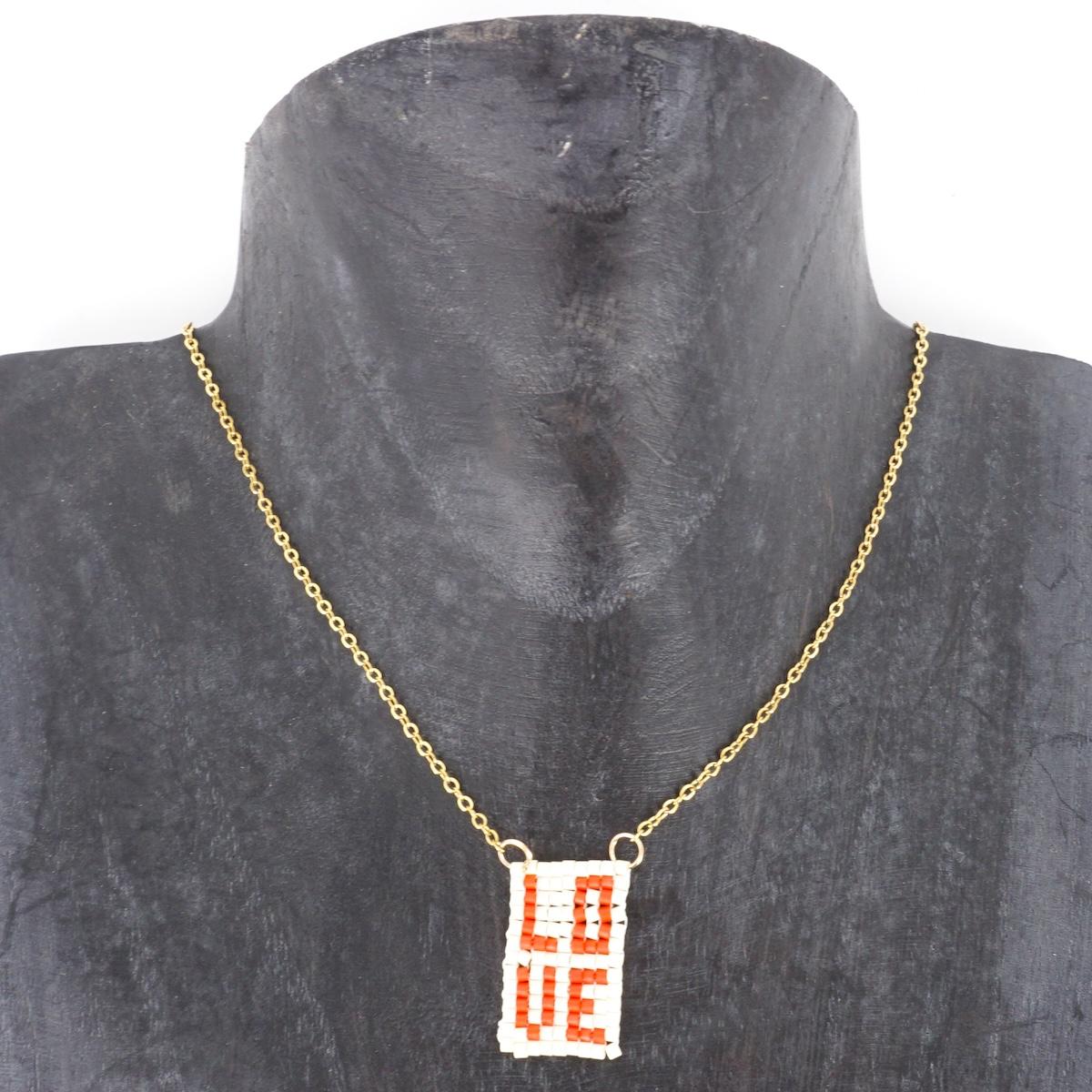 Collana telaio LOVE ROSSO COLLANA TELAIO LOVE ROSSO SOPHIE GIOIELLI 