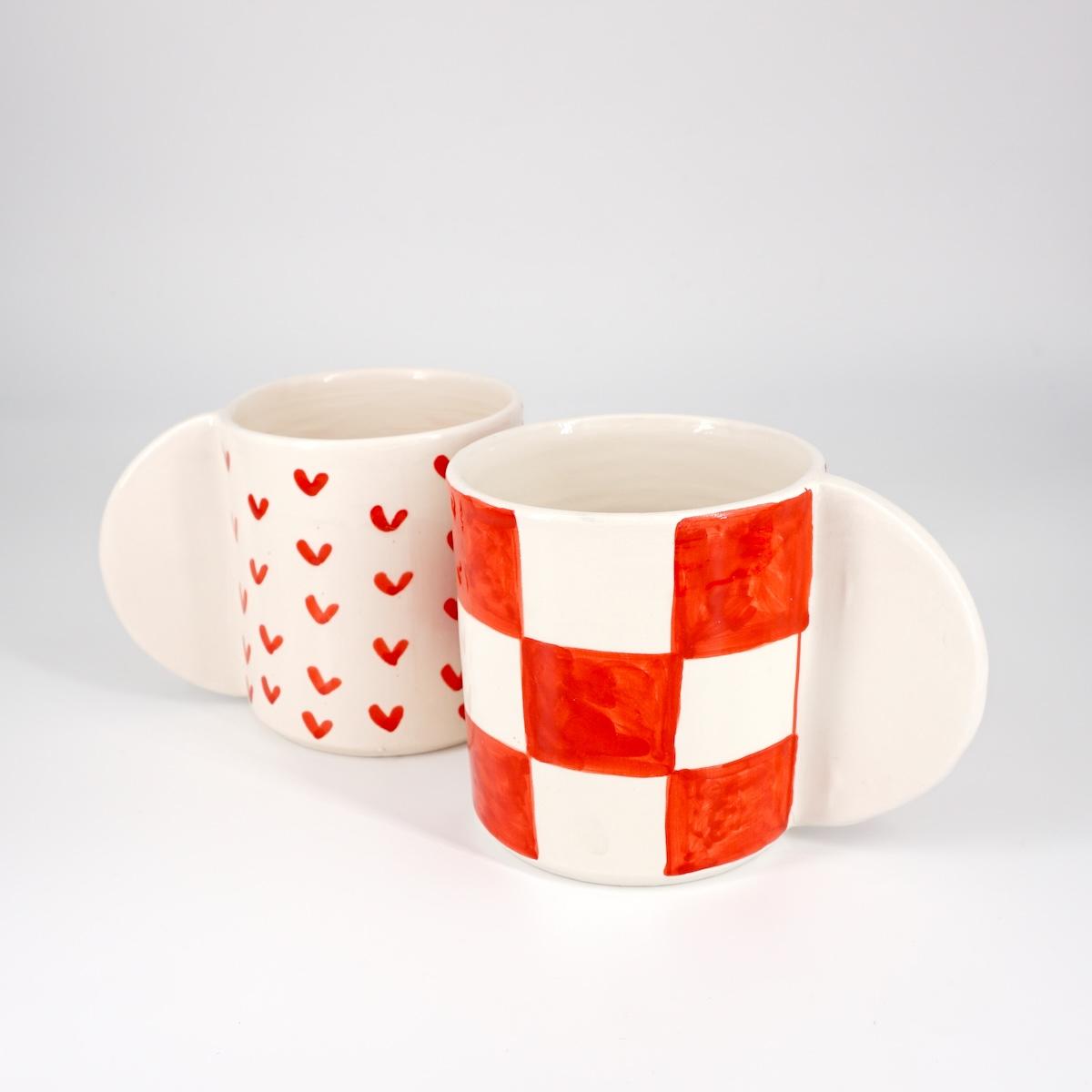 TAZZA TÉ QUADRETTI ROSSO