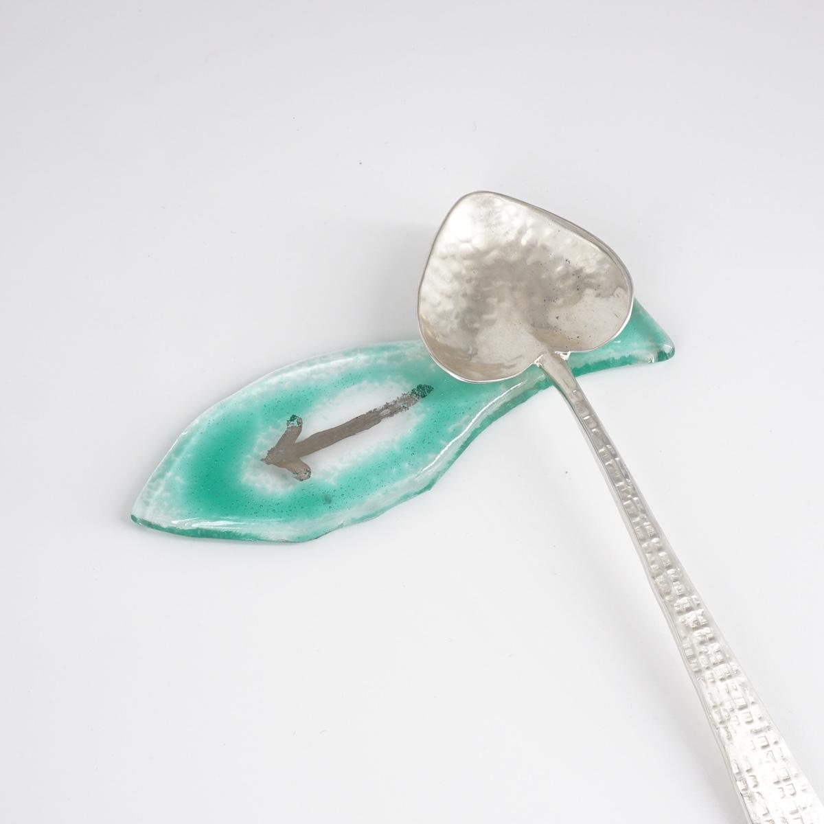 Poggiaposate PESCIOLINO verde acqua