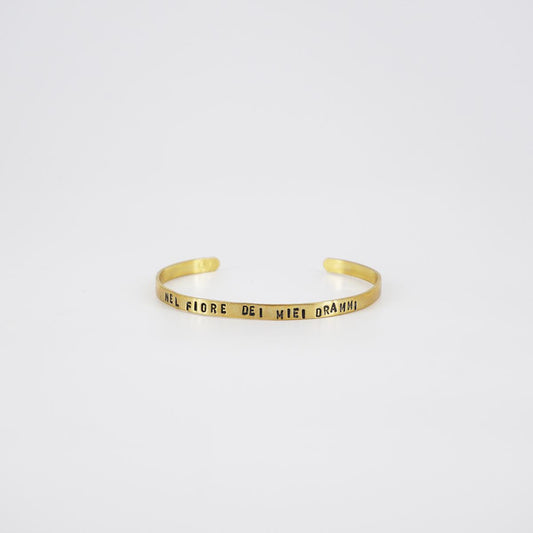 thin bracelet in the flower of my