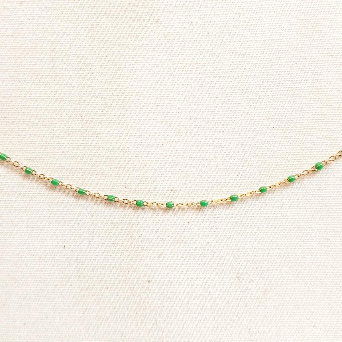 Collana SMALTINI VERDI