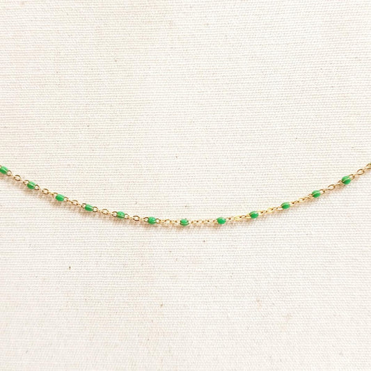 Collana SMALTINI VERDI
