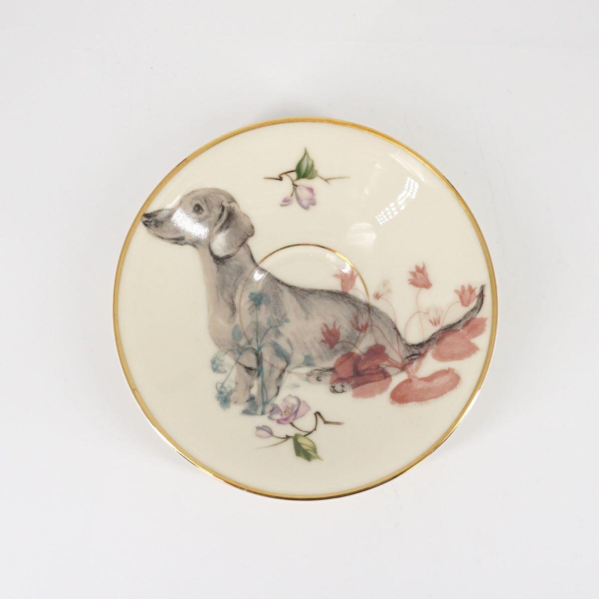 DACHSHUND coffee plate