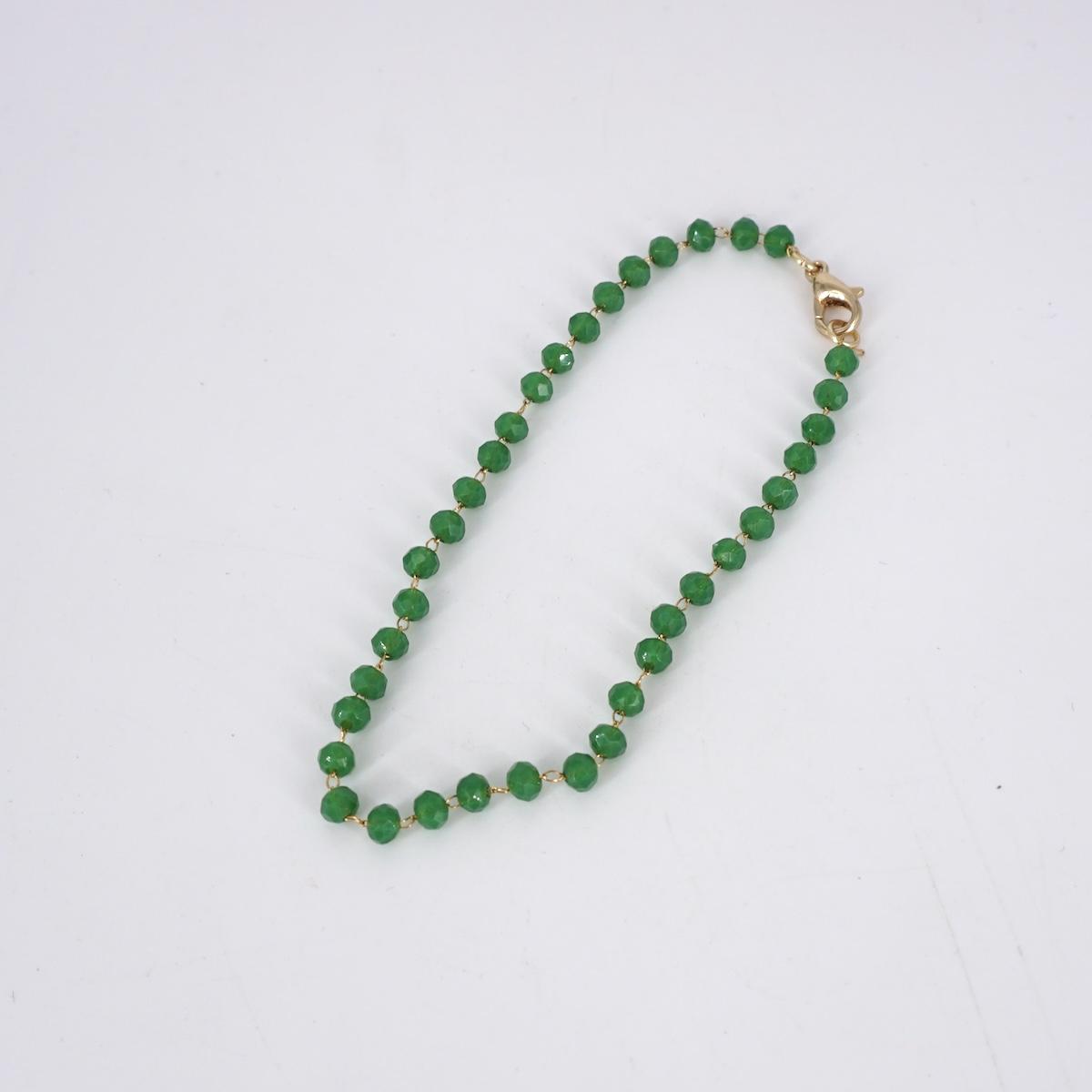 BRACCIALE ROSARIO SEMPLICE VERDE BRACCIALE ROSARIO VERDE SVEVA 