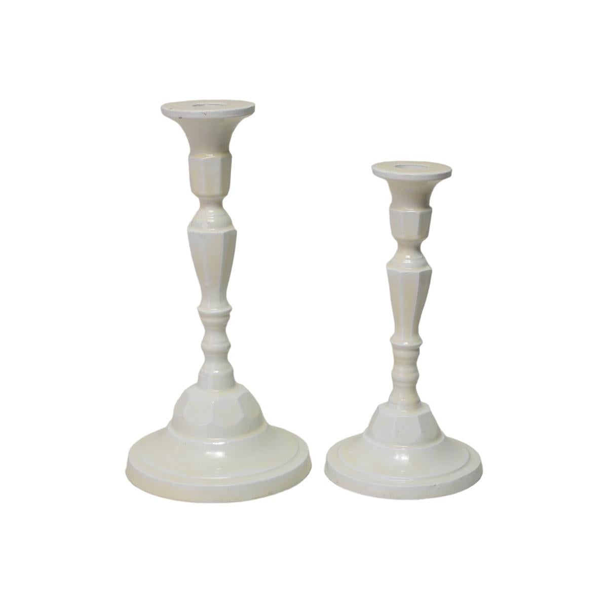 Portacandela geometrico small AVORIO