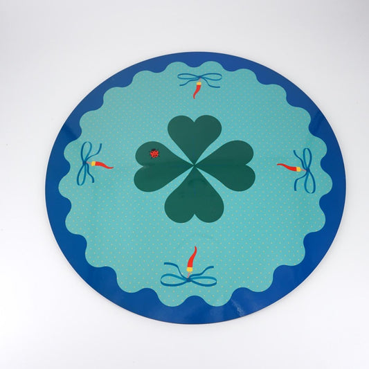 SOTTOPIATTO TONDO QUADRIFOGLIO