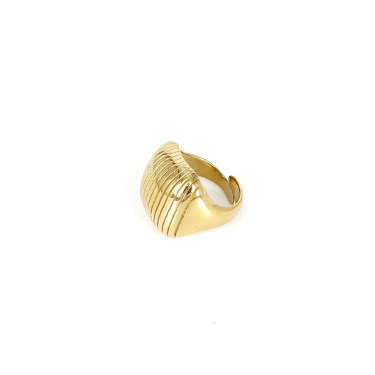 Anello CHEVALIER RIGATO QUADRATO ANELLO CHEVALIER RIGATO QUADRATO SOPHIE GIOIELLI 