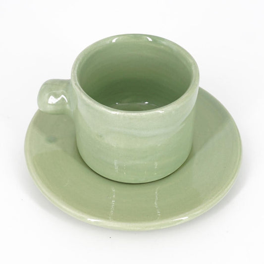 TAZZINA CAFFè CON PIATTINO TUPPO SALVIA TAZZINA CAFFÈ TUPPO SALVIA NICOLE 