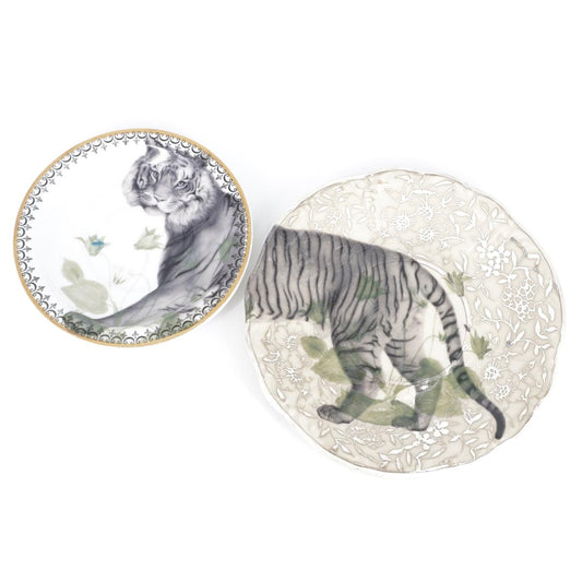 Coppia di piatti tè e caffè TIGRE COPPIA PIATTI TÈ+CAFFÈ TIGRE BOLDISH 