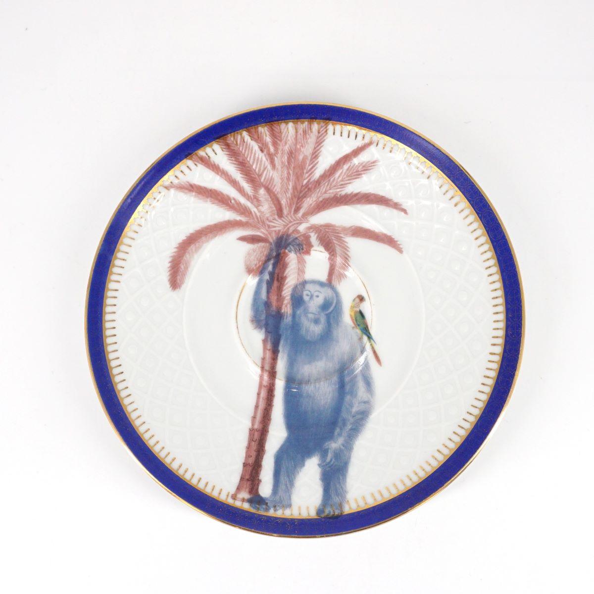MONKEY tea plate