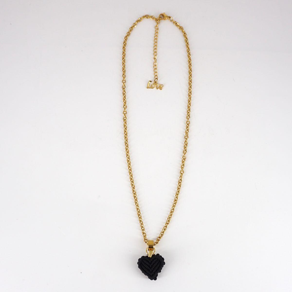 Collana CUORE 3D nero