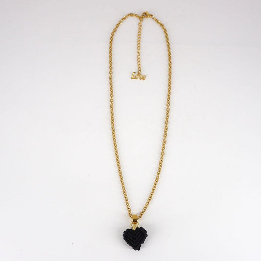 Collana CUORE 3D nero