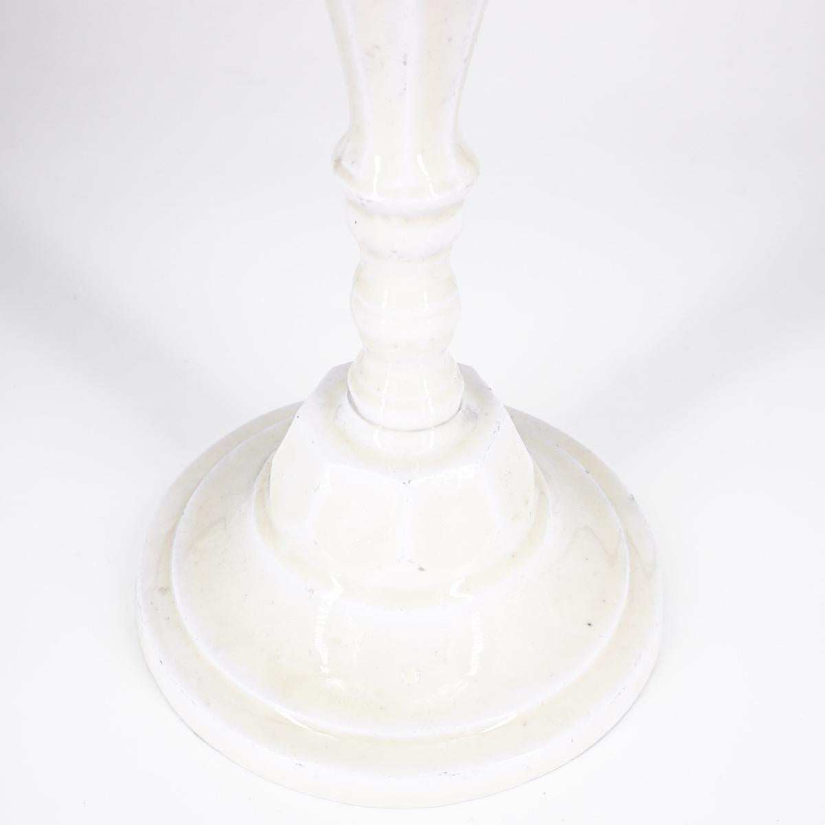 Portacandela geometrico large AVORIO