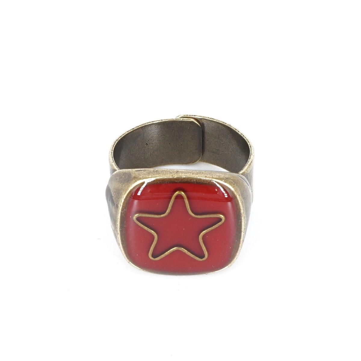 ANELLO STELLA ROSSO ANELLO STELLA ROSSO UNIQUE UNCONVENTIONAL DETAILS 