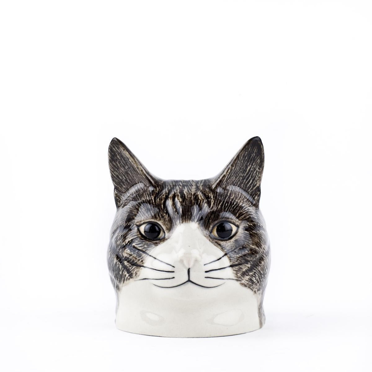 Portauovo GATTO GRIGIO MUSO PORTAUOVO FACCIA GATTO GRIGIO QUAIL 