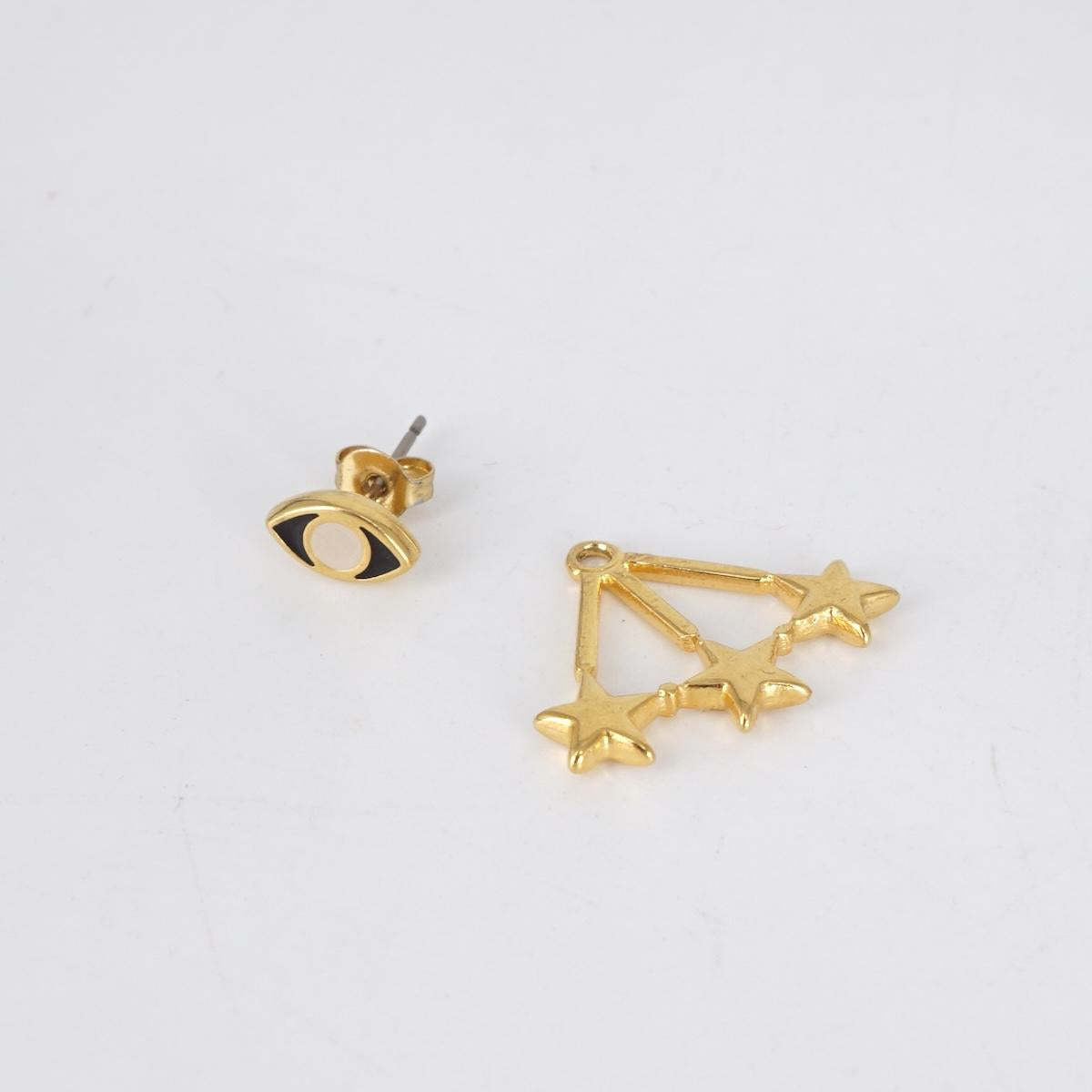 single earring eye + STARS detail