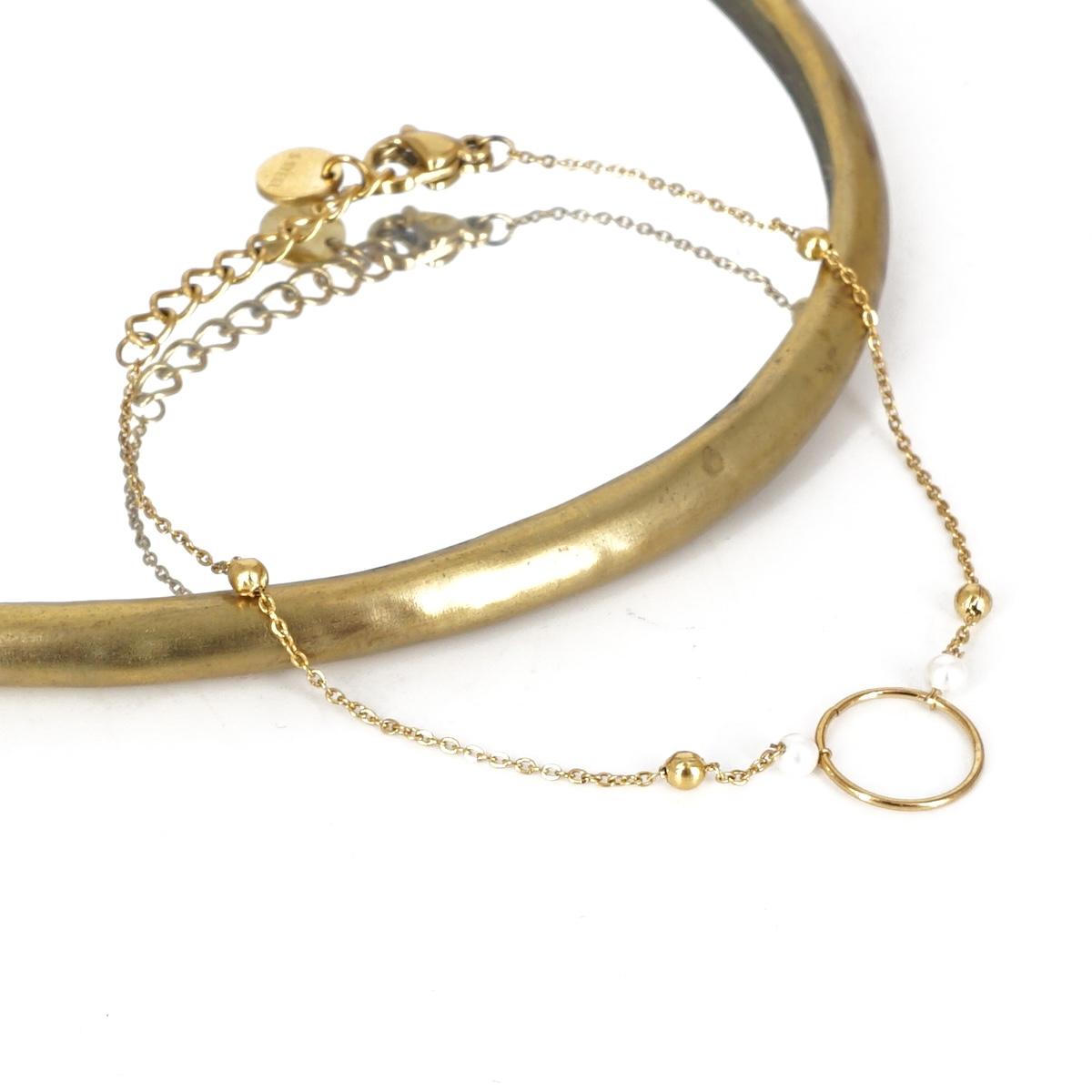 BRACCIALE CERCHIETTO PIETRE PERLA BRACCIALE CERCHIETTO PIETRE PERLA SOPHIE GIOIELLI 