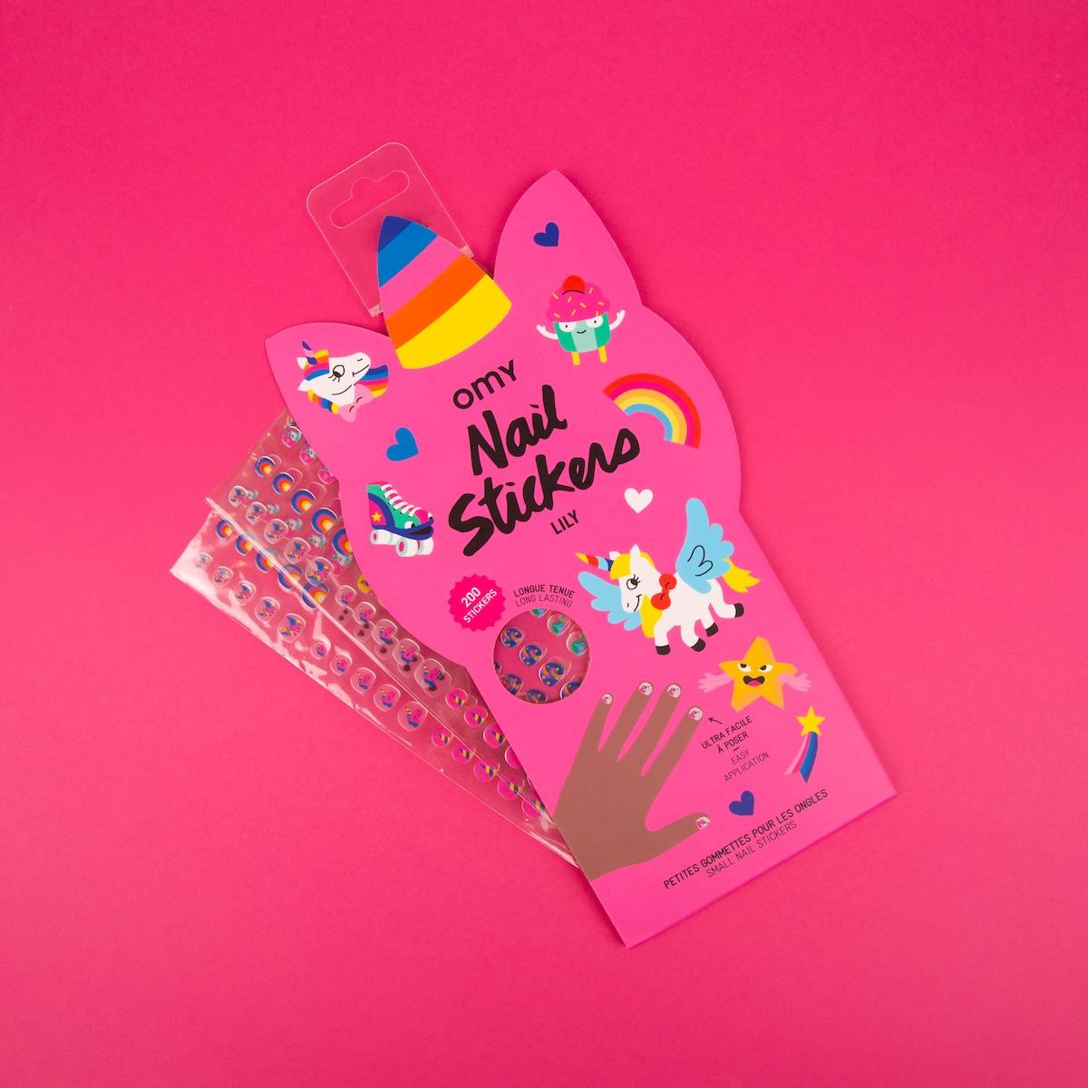 STICKERS PER UNGHIE KAWAII STICKERS PER UNGHIE LILY OMY 