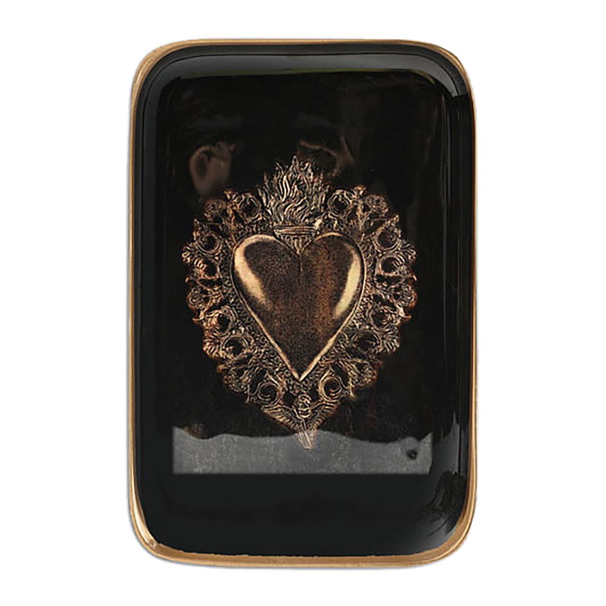 Vassoietto con EXVOTO nero VASSOIO EXSMALL EXVOTO NERO  BONCOEURS 