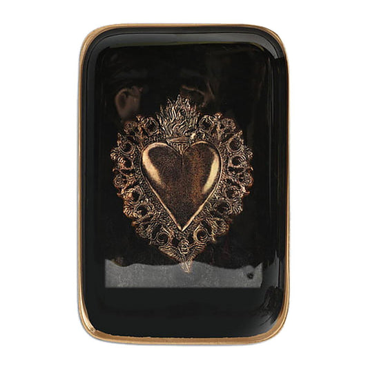 Vassoietto con EXVOTO nero VASSOIO EXSMALL EXVOTO NERO  BONCOEURS 