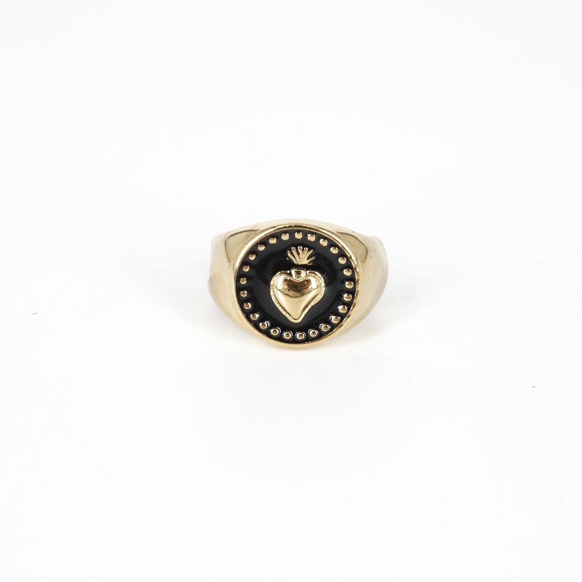 ANELLO CHEVALIER EX VOTO ANELLO CHEVALIER EX VOTO NERO SOPHIE GIOIELLI 