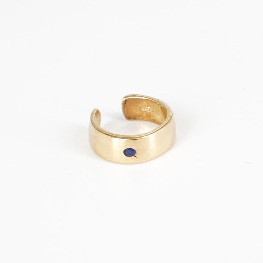 Blue stone ear cuff