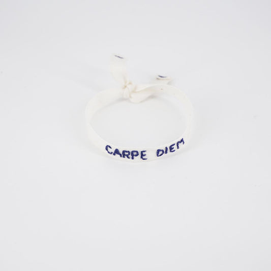 CARPE DIEM white bracelet