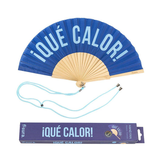 Ventaglio QUE CALOR blu VENTAGLIO QUE CALOR BLU FISURA 