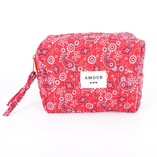 TROUSSE TRAPUNTATA SMALL BANDANA ROSSA TROUSSE TRAPUNTATA SMALL BANDANA ROSSA NARKISSO 