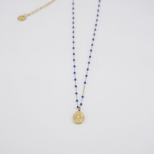 Collana MADONNINA ORO BLU